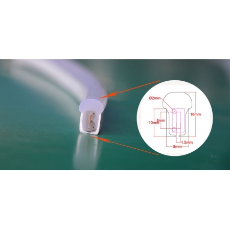 NEON LED FLEX IP68 24 Volt 8x16 mm biały 4500K