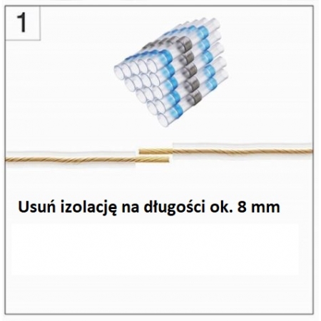 Tuba ze spoiwem i klejem dla AWG14-16 2 szt.