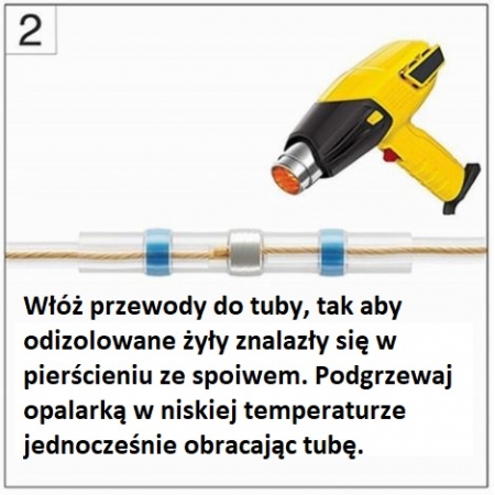 Tuba ze spoiwem i klejem dla AWG14-16 2 szt.